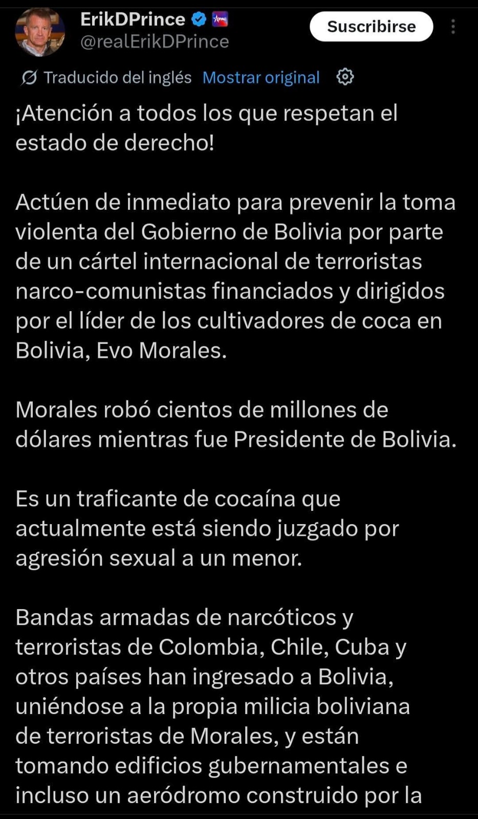 Evo Morales Ayma (@evoespueblo) on X