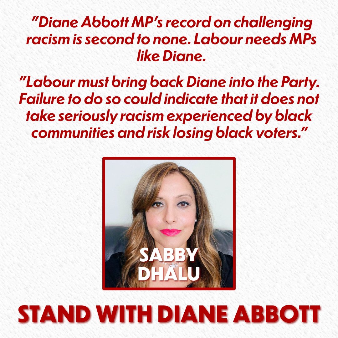 labourassembly's tweet photo. Austerity's impact on black communities and role in breeding division has been highlighted consistently by @HackneyAbbott- as @AntiRacismDay's @SabbyDhalu points out.

You can join over 32,000 people in telling Starmer that you stand with Diane here: https://t.co/phP6bforr6 https://t.co/gZouafyrQ4