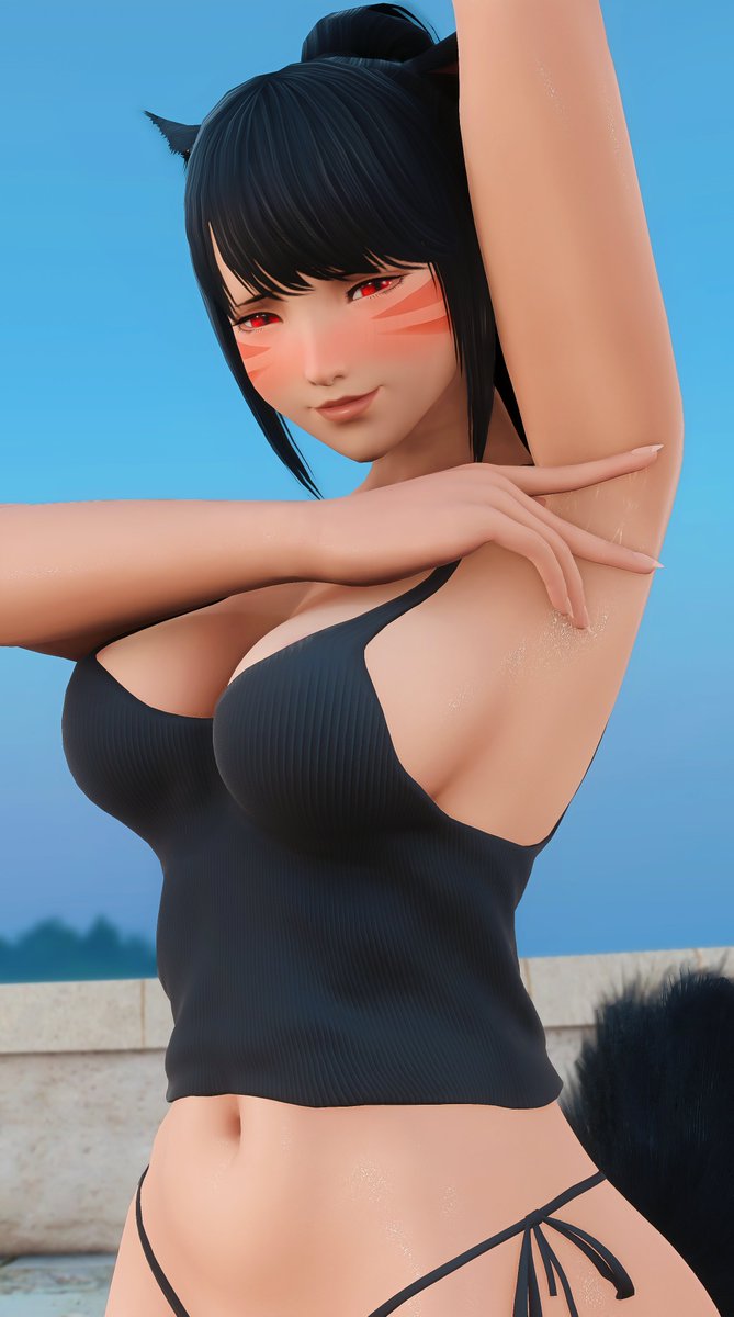 ShinoKatze's tweet photo. Armpits? Really? Shameless....... Lick them nice and clean, doggy~🐶 https://t.co/gB190mbjDX