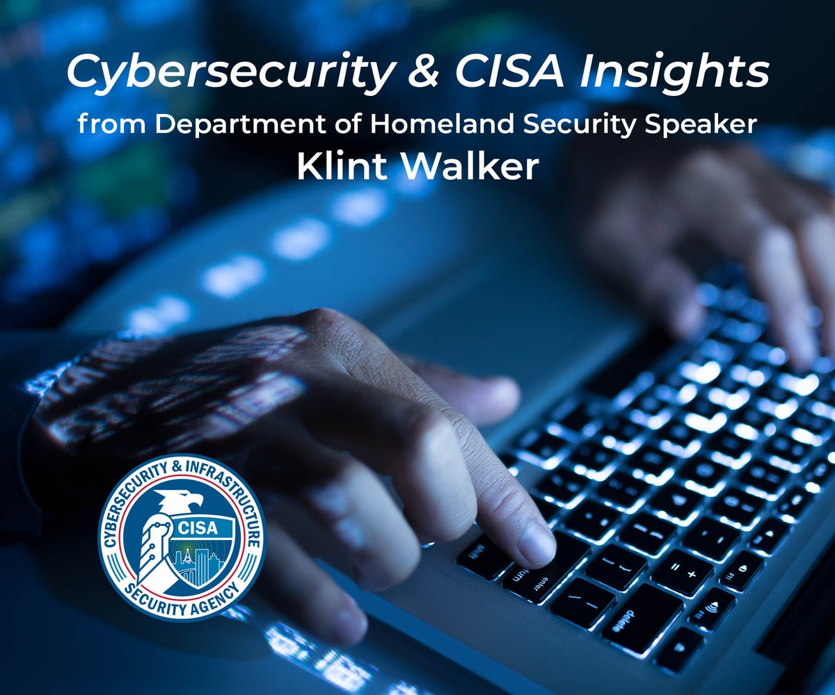 SmartFactoryTN's tweet photo. Klint Walker of DHS joins the Critical Networks in Manufacturing Forum to discuss cybersecurity &amp; CISA. Don’t miss it. #Manufacturing #Cybersecurity #CISA

https://t.co/pANgtU67St https://t.co/BEBLeiZlGa