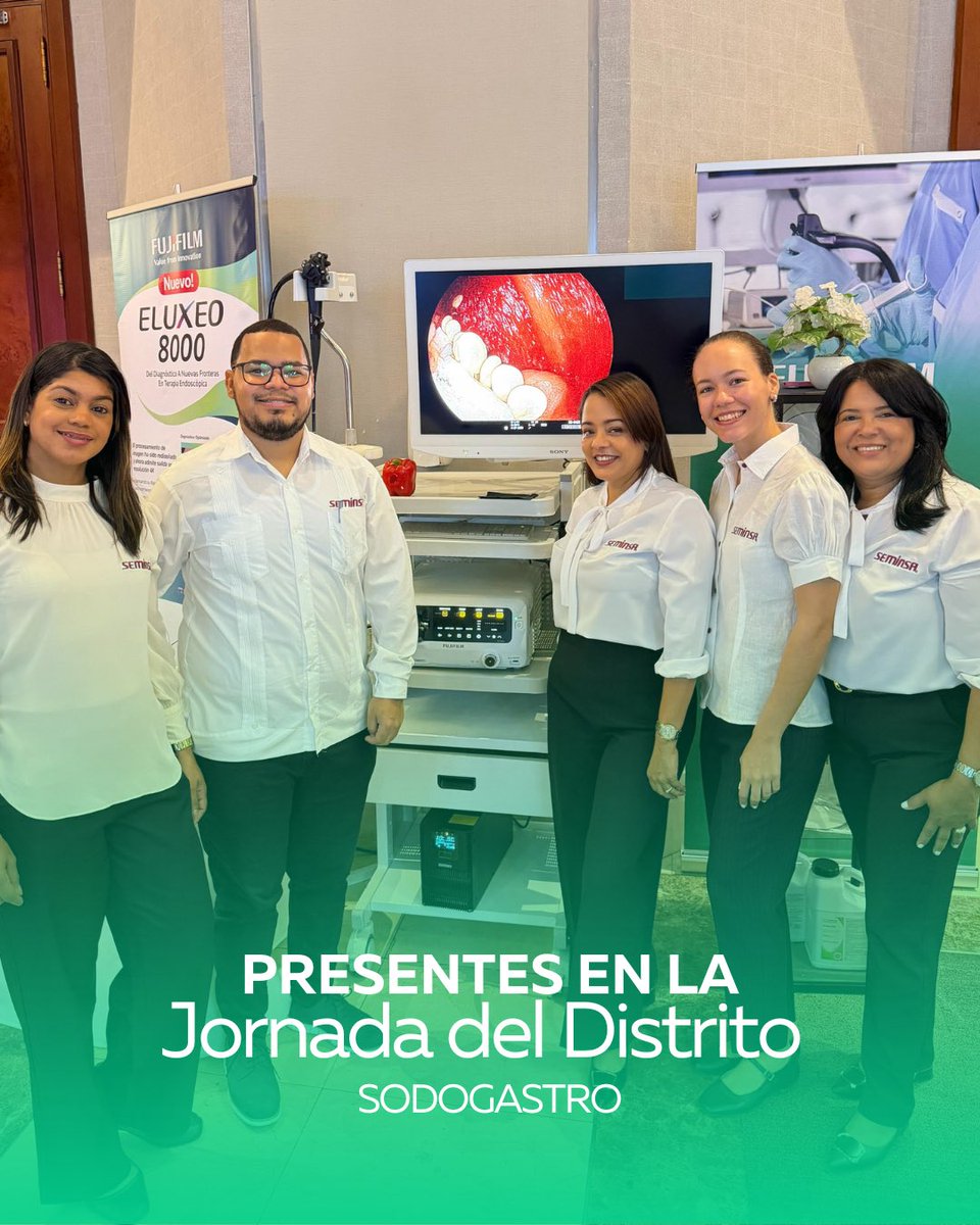 seminsaoficial's tweet photo. Agradecidos de haber sido parte de esta primera Jornada de la Sociedad Dominicana de Gastroenterología (@sodogastro), Jornada Distrito. ✨
¡Nos vemos en una próxima jornada! 🙌
#SEMINSA #Fujifilm #JornadaDelDistrito https://t.co/o3U082h0kG