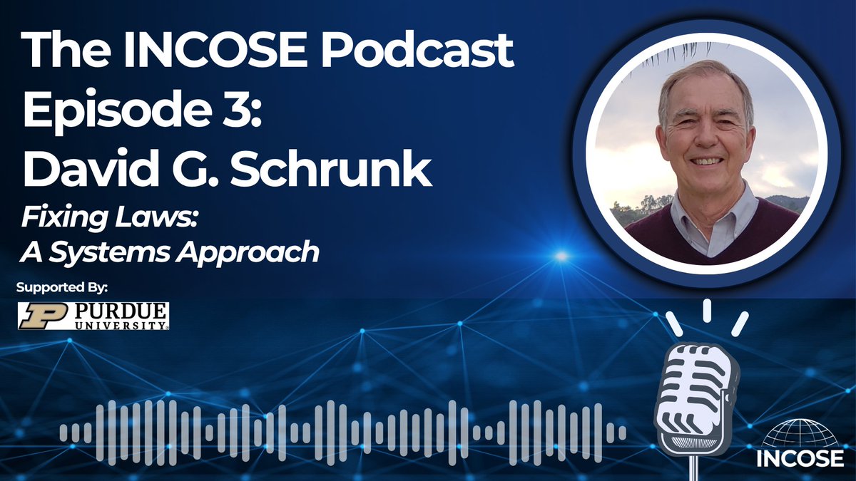 incose_org's tweet photo. In the newest #INCOSE #podcast, David Schrunk (President of the Science of Laws Institute) explains why the traditional #lawmaking process might be fundamentally flawed. https://t.co/Ttval1DH0r https://t.co/GO4aBJxEfm