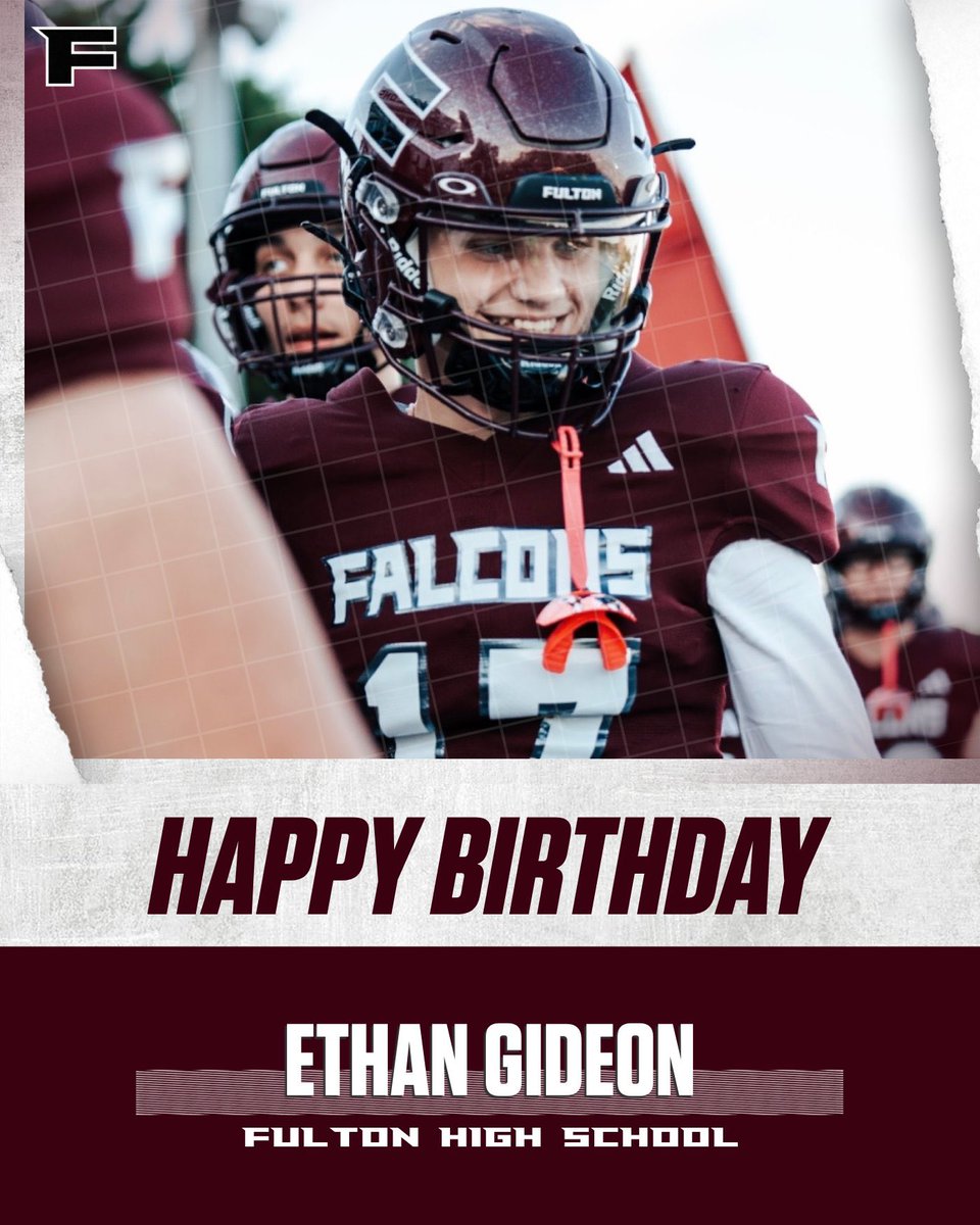 FultonFootball's tweet photo. Happy Birthday, Ethan Gideon! https://t.co/GvMi3j6BQo
