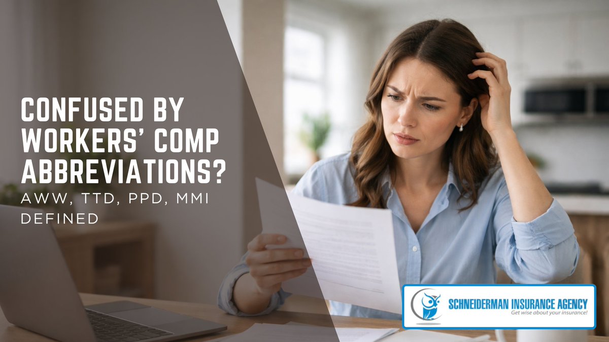 zmitchell78's tweet photo. Confused By Workers’ Comp Abbreviations? AWW, TTD, PPD, MMI Defined https://t.co/ORAtMhRBJp https://t.co/6cn6PBB7C5