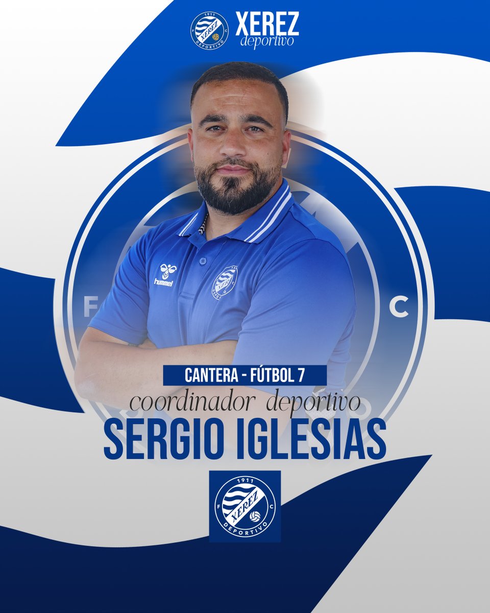 XerezDFC's tweet photo. 𝐎𝐅𝐈𝐂𝐈𝐀𝐋 🔵 | @Siglesias2, nuevo coordinador deportivo de Fútbol 7 de la @XerezDFCCantera 

🔹 Su labor estará centrada en la coordinación y desarrollo del Fútbol 7, trabajando de la mano con la estructura deportiva del club para seguir fortaleciendo la base del cuadro azulino

ℹ️  Más info ➡️ https://t.co/au9vDRCi7H