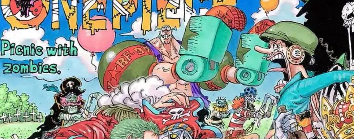 Usopp is scared of a zombie with a pink beard Pinkbeard first