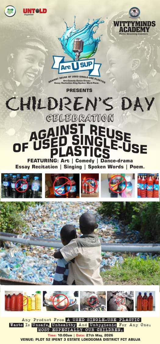 safeserve4u's tweet photo. We intend to catch them young as activated torchbearers in the extended Producers responsibility Programme in this year's Children's Day Celebration 
Are U SUP? @CocaCola_NG @Pepsi_Naija @LaCasera_NG @cwaytablewater @fbralliance @NESREANigeria @FMEnvng @UNEP https://t.co/YghBLyi95s