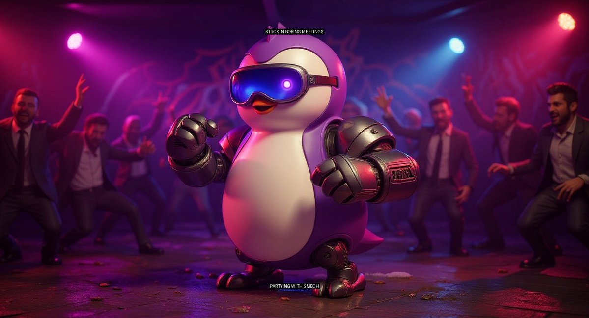 MechaPenguAbs's tweet photo. $MECH degens ditching the script for chaos vibes 🐧🔥 https://t.co/wgYLYlC4cf