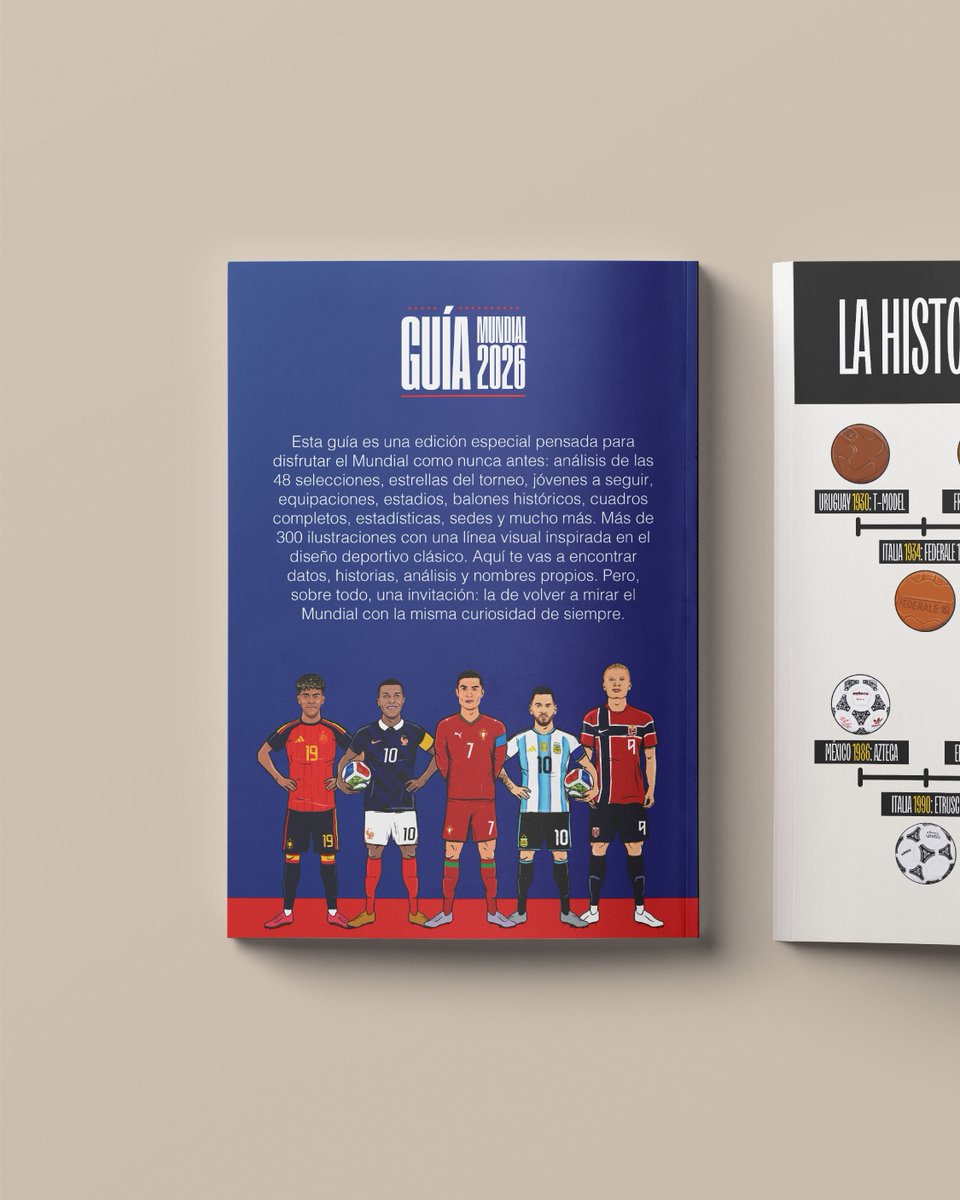 PachangaClub__'s tweet photo. La mejor revista del mundial ya disponible en nuestra web
 
- Más de 300 ilustraciones 
- 48 países 
- 16 estadios 
- Historia de la competición 

Unidades limitadas. No te quedes sin la tuya🔥