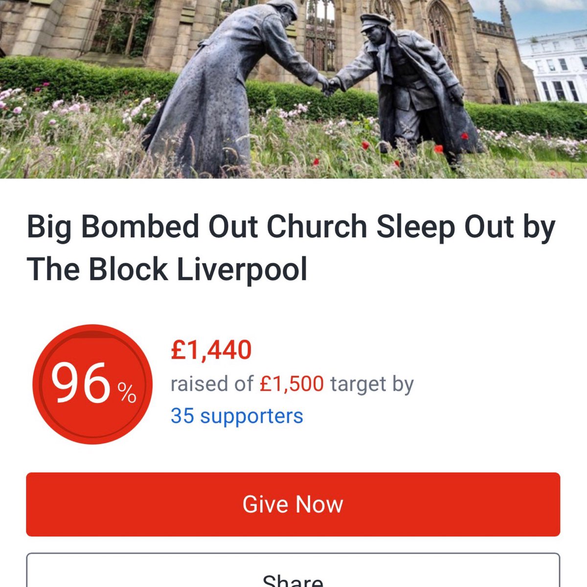 BlockCic's tweet photo. Thank you so much to everyone that has supported the sleep out, our aim was to raise awareness for homelessness in our region and how it effects military service service leavers but to reach the fundraising target really is fantastic.

96% and climbing !!

https://t.co/ZMhLyutTmh https://t.co/G1gHauWlYB
