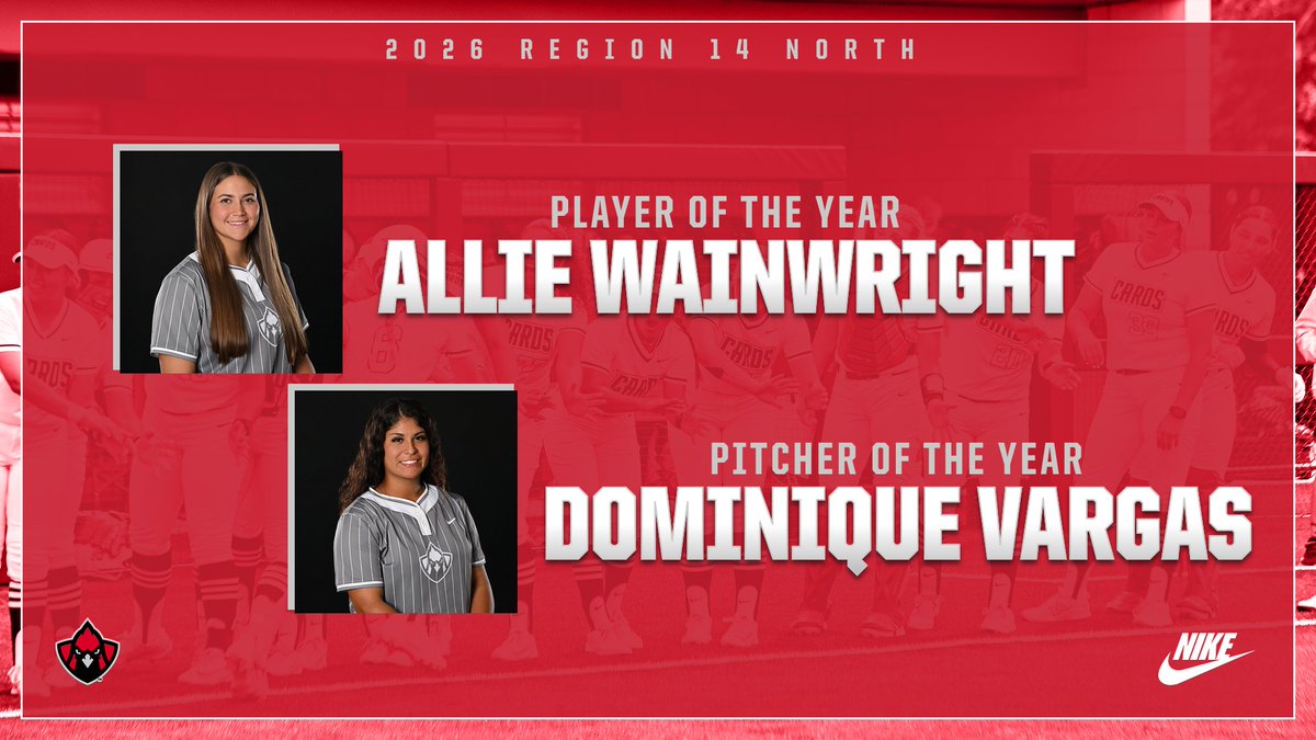 TVCCSoftball's tweet photo. Region 14 North 𝐏𝐎𝐓𝐘

🔺Dominique Vargas
🔺Allie Wainwright

#CardinalNation | #BirdGang https://t.co/oFhExdABNn