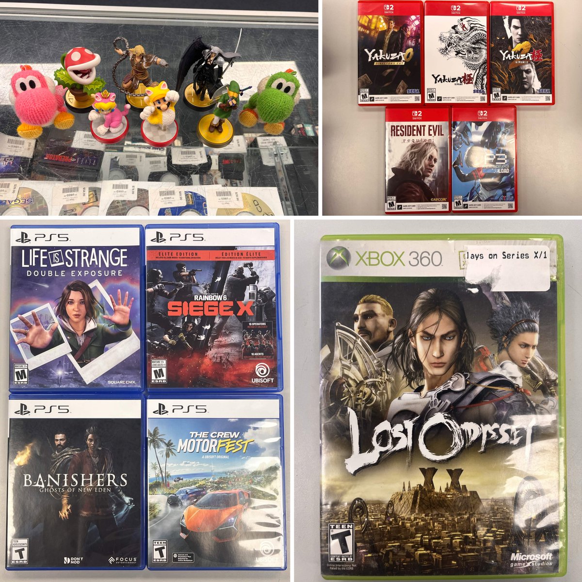 DigitalPress02's tweet photo. A few items of interest just came in like Life is Strange Double Exposure, Lost Odyssey, and Doom 64. https://t.co/qrpWMJHGyS