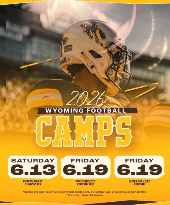 aundre05's tweet photo. I am extremely blessed to have received a personal camp invite to @wyo_football thankful for the opportunity! @JamoBrown_ @CoachBHen @Coach_JNovotny @FFCHSAthletics @ffchsfootball @MattT8Scouting @CoachKue @PrepRedzone @PrepRedzoneCO https://t.co/agZGnPlZ6f