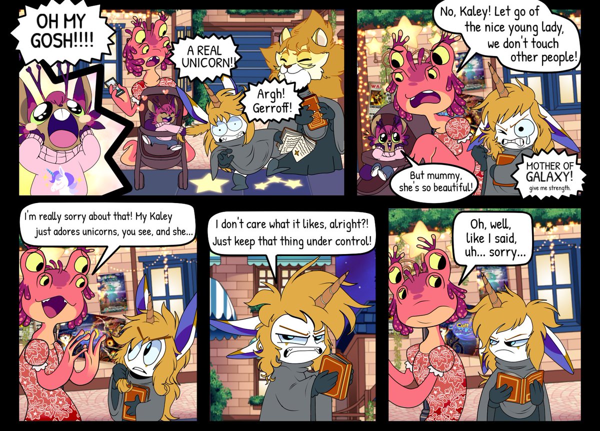 cultofgalaxy's tweet photo. Short comic of Gabriel and Leo, two cultists from Galactic Halo in Star Heretic!✨ https://t.co/RgQmR1KoPT