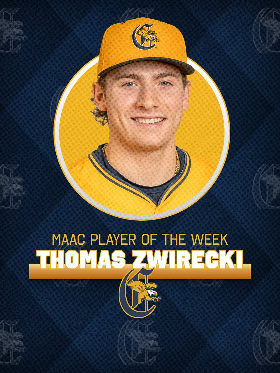 GriffsBaseball's tweet photo. Bringing Home Two Weekly Award Winners 🔥

Thomas Zwirecki and Joe LoPinto have earned Northeast Beef MAAC Weekly Awards!

📰 - https://t.co/MZf3u4mNKd

#Griffs | #MAACBaseball https://t.co/0TN2FOHweO