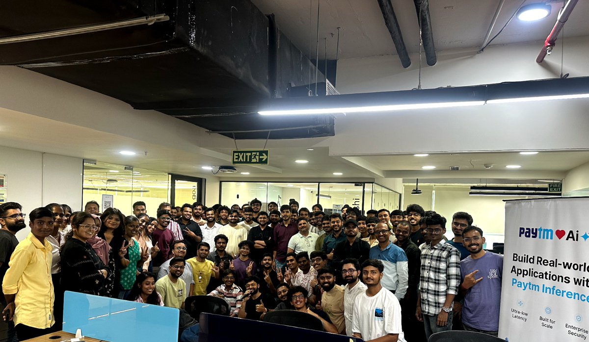 AbhiGurjarIn's tweet photo. Amazing insights on building type-safe AI apps, optimizing tokens, and autonomous workflows with the AI SDK. Huge thanks to the speakers and organizers. Awesome connecting with some brilliant senior devs! @ReactPlayIO 🚀 https://t.co/YuCooLRyru