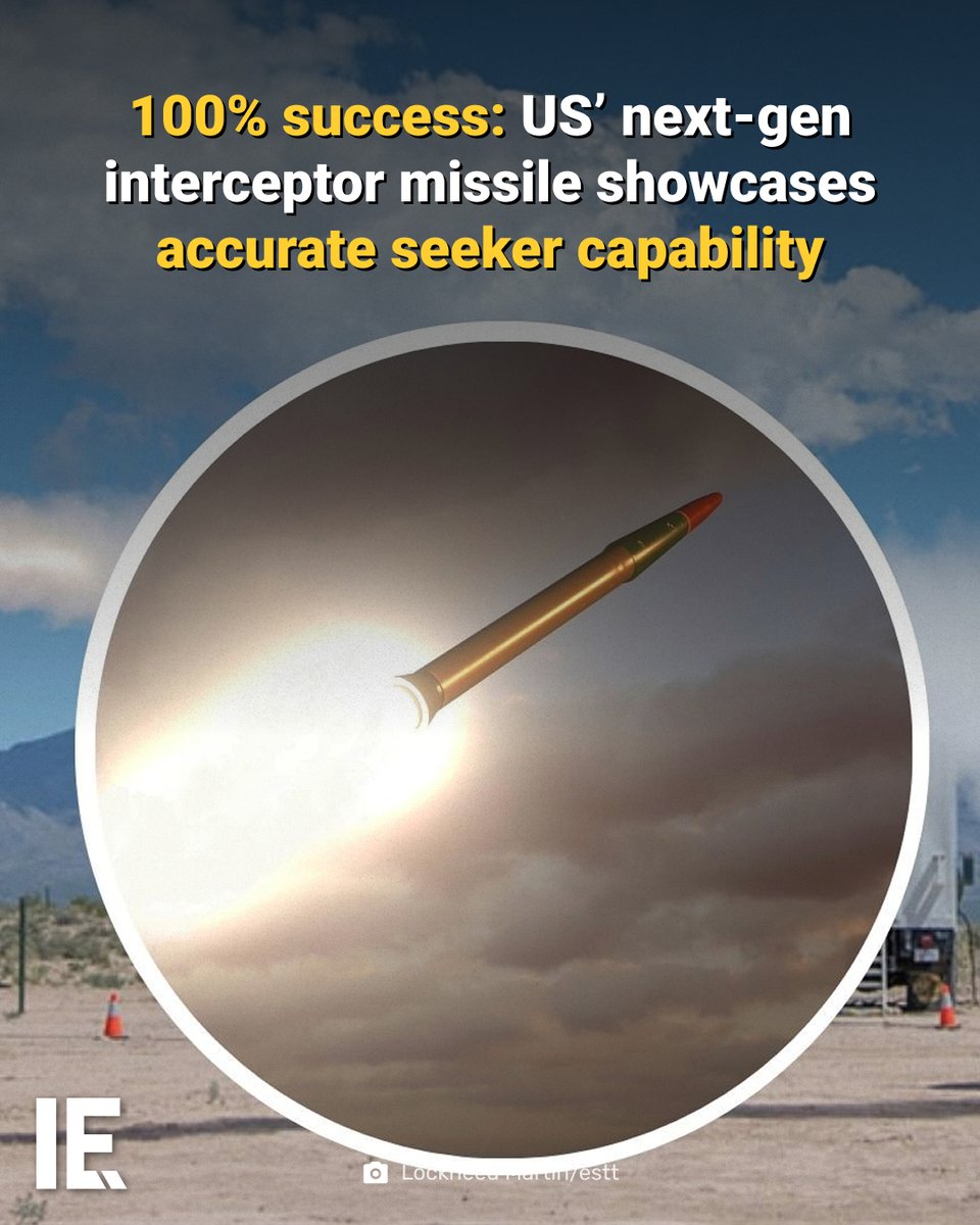 IntEngineering's tweet photo. The latest achievement demonstrates core sensor and guidance capabilities.
https://t.co/qznj2njJ9x

#InterceptorMissile #AirDefense #LockheedMartin https://t.co/31mV7V5kpN