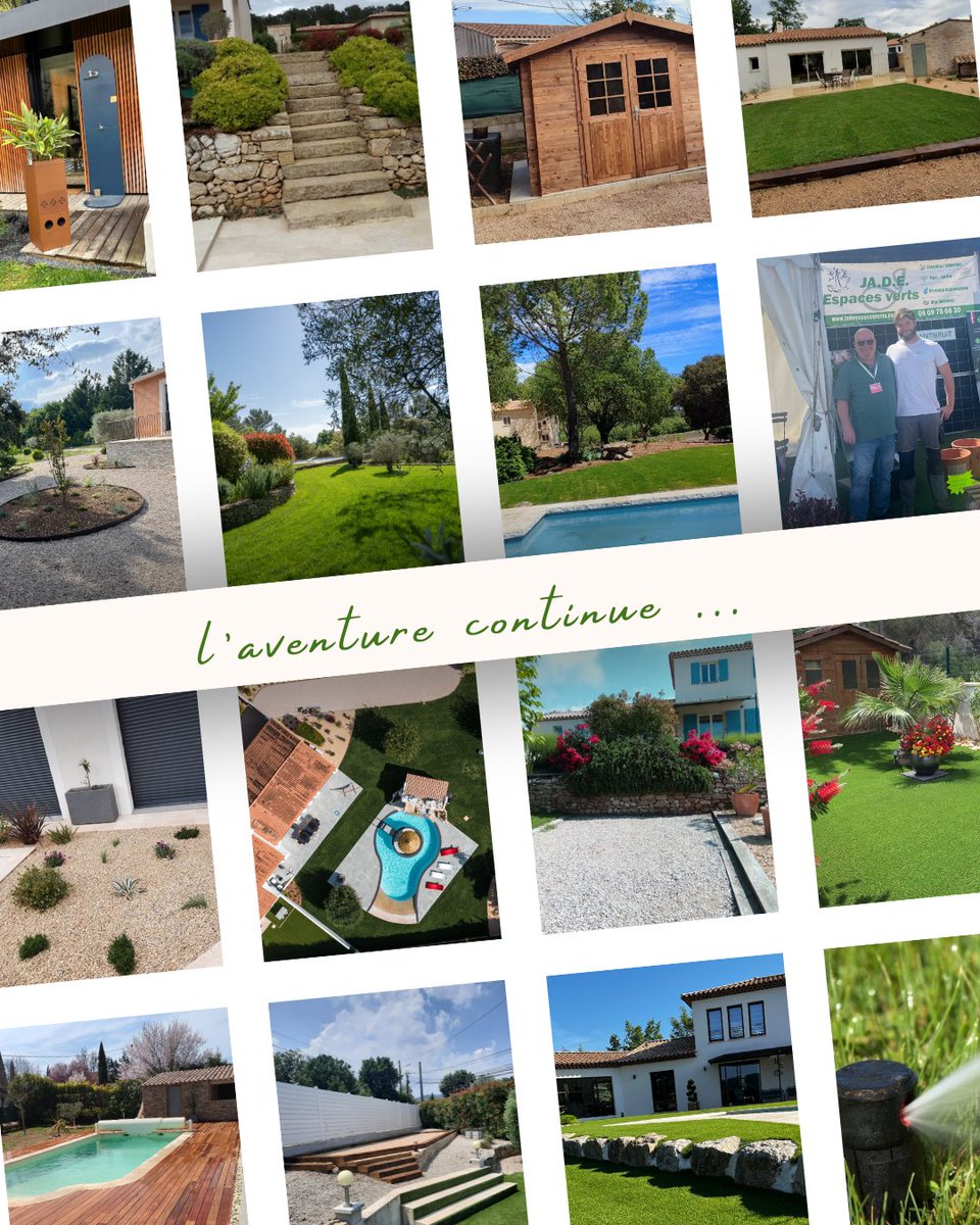 jadeespacesvert's tweet photo. 20 ans déjà…
Depuis deux décennies, JA.D.E Espaces Verts accompagne ses clients dans la création et l’entretien de leurs exterieurs.
20 années de confiance, de projets réalisés, de jardins transformés et surtout de belles rencontres humaines
Grâce à vous, l’histoire continue…🌱 https://t.co/T70DBx9ruB
