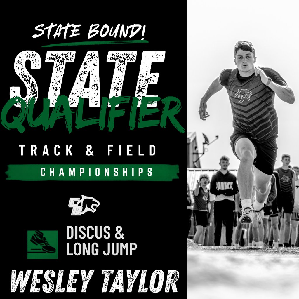 pride_cr's tweet photo. Congratulations to our STATE Qualifiers!! Wesley, Logan, and Wyatt will compete at the Track &amp; Field State Championships this Friday &amp; Saturday!! #finishstrong #rollcougs https://t.co/RLIFfAshUm