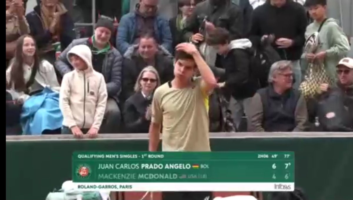 cristhianj2010's tweet photo. Siii, primera victoria en Qualy de GS para Juan Carlos Prado Angelo 🇧🇴 que le costó cerrar el partido ya que era amigo favorito hoy https://t.co/bMmkkpvP9S
