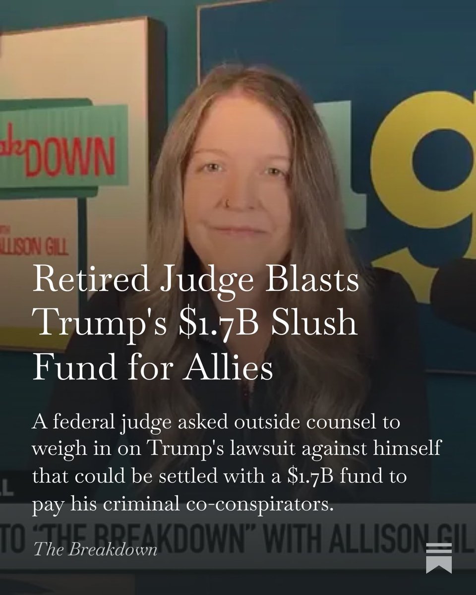 dailybeanspod's tweet photo. No, the president cannot sue himself to establish a slush fund to reward his criminal co-conspirators. 

cc: @MeidasTouch 

https://t.co/qDwXNb2Paj https://t.co/hoMo6enXvt