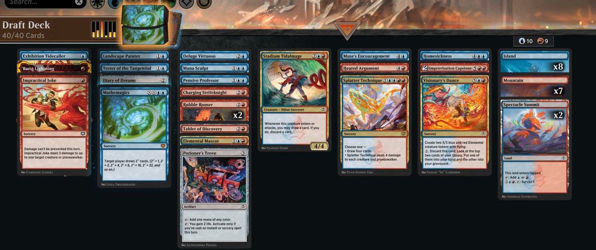 Fabkk's tweet photo. after some tries I got the trophy with Izzet mill. 7 wins with 0 cards in my opp decks^^very funny to play @fireshoes https://t.co/CHsZLtPj1V