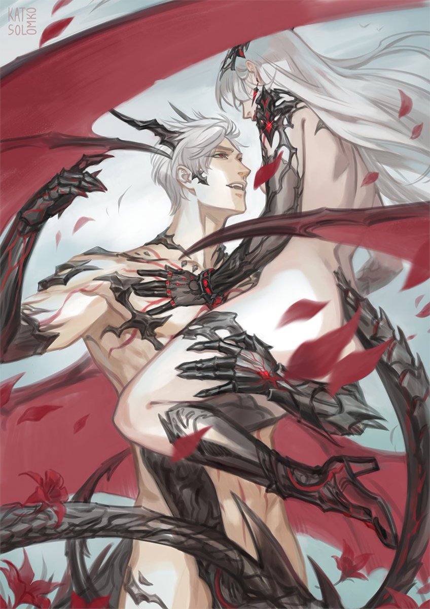 kat_solomko_art's tweet photo. Let's be honest, me drawing dragon Sylus was just a matter of time X'D  The uncensored version is on my Patreon ❤️ https://t.co/bwrRnJGUDp