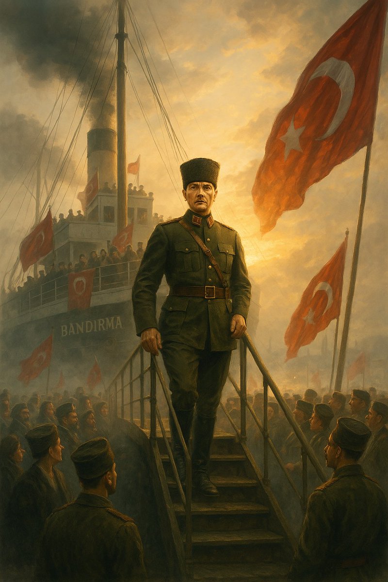 songul_dagdelen's tweet photo. Ordu yok dediler,
- Kurulur dedi.
Para yok dediler,
- Bulunur dedi.
Düşman çok dediler,
- Yenilir dedi.
 Tüm dediklerini yaptı!

Sonsuz saygı, sevgi, özlem, minnetle büyük ve tek önder 
Mustafa Kemal ATATÜRK.
19 Mayıs Kutlu Olsun.🇹🇷 https://t.co/mDiTzJHl8d