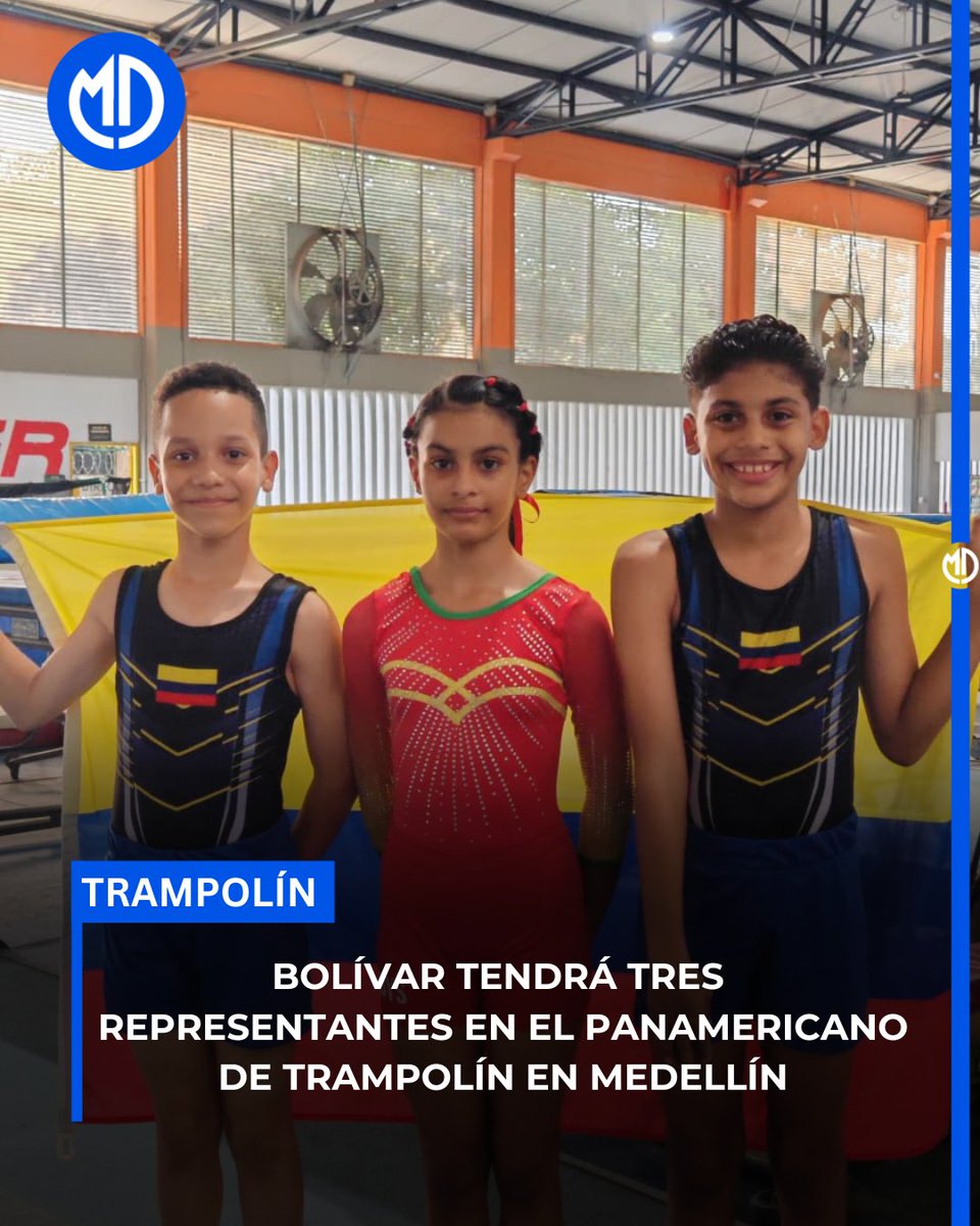 MundoDeportesCo's tweet photo. 🤸 El Campeonato Panamericano de Trampolín que se disputará en Medellín del 20 al 24 de mayo.

🇨🇴 Tomás Barrios, Odded Perdomo y Rafael Ropain representarán a Colombia tras clasificar en el reciente Nacional Interligas. 

Detalles 👇
https://t.co/Mx4xxQbjtl

#Gimnasia #Bolívar https://t.co/QzPPy3fSKH
