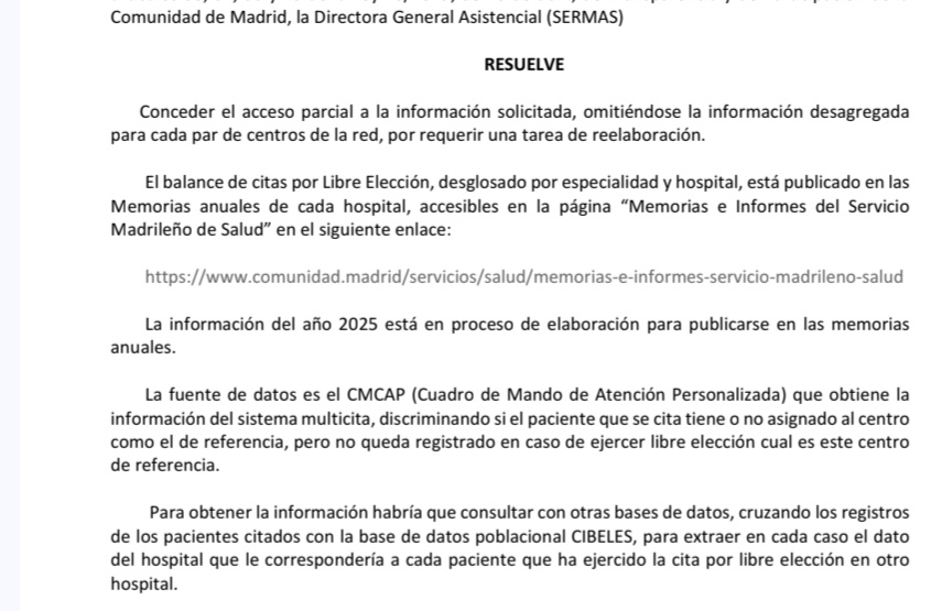 ciudadano_o2's tweet photo. 💸Quirón lleva años intentando que Madrid pague aparte (como libre elección) las derivaciones que se hacen de pacientes "de cápita"  entre hospitales del grupo 

🤷‍♀️Realmente no sabemos si lo han conseguido o no

Por eso tiene relevancia que me nieguen acceso a esta información 👇 https://t.co/y1eUKaJmsy