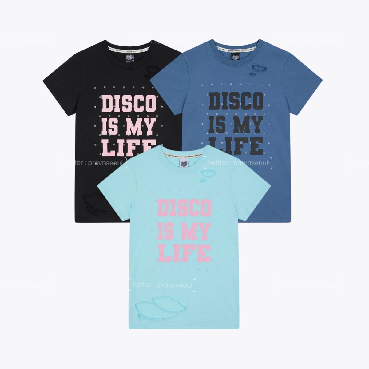 prevnseoul's tweet photo. ꒰ Pre ꒱ Luvistrue ⊹*⟡ 👩🏻👚🩵✩  ༘⋆｡

SY disco damage tee 3 colors
★ ลด 35% เหลือ 1050.- ส่งฟรี (มัดจำ 500.-) 

🛩️ ส่งกลับแอร์ ♡ รับพรีจนกว่าคูปองจะหมดค่ะ
#luvistrue #เสื้อluvistrue #พรีออเดอร์เกาหลี https://t.co/22RyDzV2gk