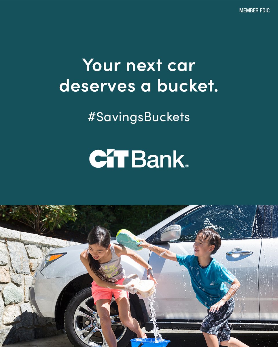 CITBank's tweet photo. Whether your new ride is just around the corner or years down the road, we can help you accelerate toward it. Set up a car savings bucket in your Platinum Savings or Savings Connect account. Vroom!  

Learn more about #SavingsBuckets: https://t.co/4SMCG3J0mr https://t.co/xhRnBZGn9r