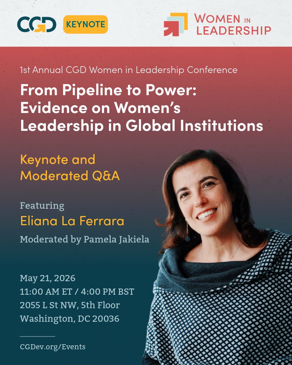 Center for Global Development tweet media