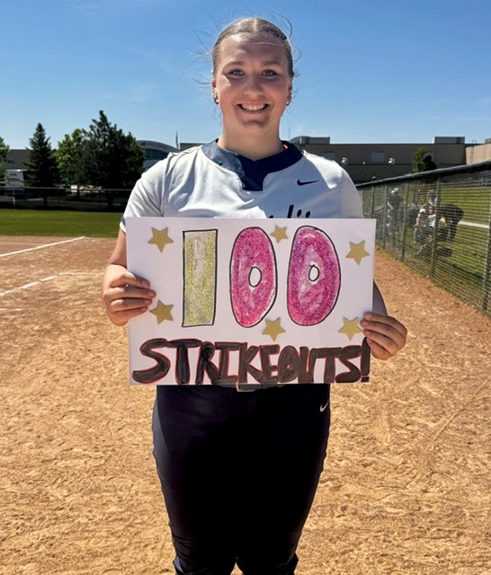 KarleyLaZella's tweet photo. Ended the regular season saturday on a big personal goal, my 100th season strikout vs St Michael-Albertville.  I threw my 3rd consecutive shut-out game vs Elk River on Friday night!  Even though we lost a hard one to STMA on Saturday, this season has been so exciting!

I'm very thankful to all my teammates, coaches and family!  My end of season stats in 20 games:
.556BA, .600OBP, 1.79OPS, 1.20SLG, 10HR, 30RBI
98IP, 21ER, 14BB, 100K, 1.50ERA, .226BAA.

Bemidji is seeded #2 in section 8AAAA, we play first round of the tournament on 5/19/26 at 4:30PM, BHS vs Elk River.

Go JACKS!!  #bemidjilumberjacks

@Coach_Whitney_J @CoachPinkerton @milaysiacorrynn @AlbaughSydney99 @DarrenMueller7 @coachaschilling @GO1616 @__triple_m @CoachMWright3 @KAlstott @CoachDowns42 @mitchrob13 @gabbyjeaann @CoachLauraNorth @CoachBagz @USDCoachWags @KristinaMcSwee6 @stef_ewing @MarcKKendrick @CoachKristaWood @GarrettFurnal @skubuske @CoachEmmaRyan @CoachCourtOSU @coach_simm @BrandonDuncan5 @CSUCoachEasley @CoachWThees @bgoler10 @Coach2K_OSU @kasey_grif @mandygardner24 @BadgerHealy @ShoMcDonald @CoachMFrezzotti @coach_crowell @MWCScouting @TKBizConnector @NCSA_Softball @joycewellhoefer @SportPrepX @bench424nmore @MidwestPremierS @tcicteamcanada @Mammoth_Recruit @DiamondAddicts @mnsoftballhub @SpeedCoachHolt @Mission__FP
