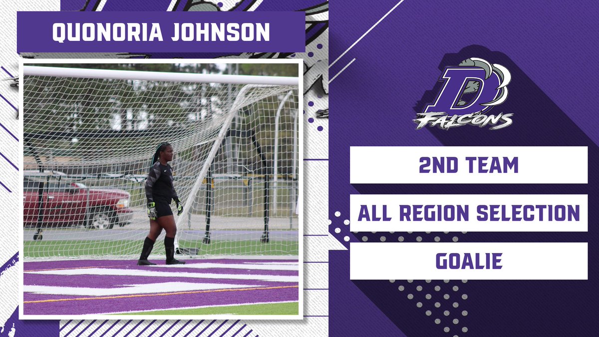 dhsfalcons's tweet photo. DHS Athletics Would Like To Congratulate Quonoria Johnson On Being Named 2nd Team All-Region Goalie Region V-AAAA! https://t.co/i1s7aujfQK