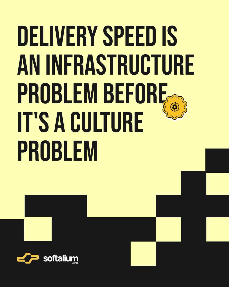 Softalium's tweet photo. Your competitor shipped 3 updates while you were stuck in code review.

That gap isn’t talent — it’s infrastructure.

CI/CD removes bottlenecks so teams ship faster with fewer issues.

#Softalium #SoftaliumLimited https://t.co/z54YDvGBCg