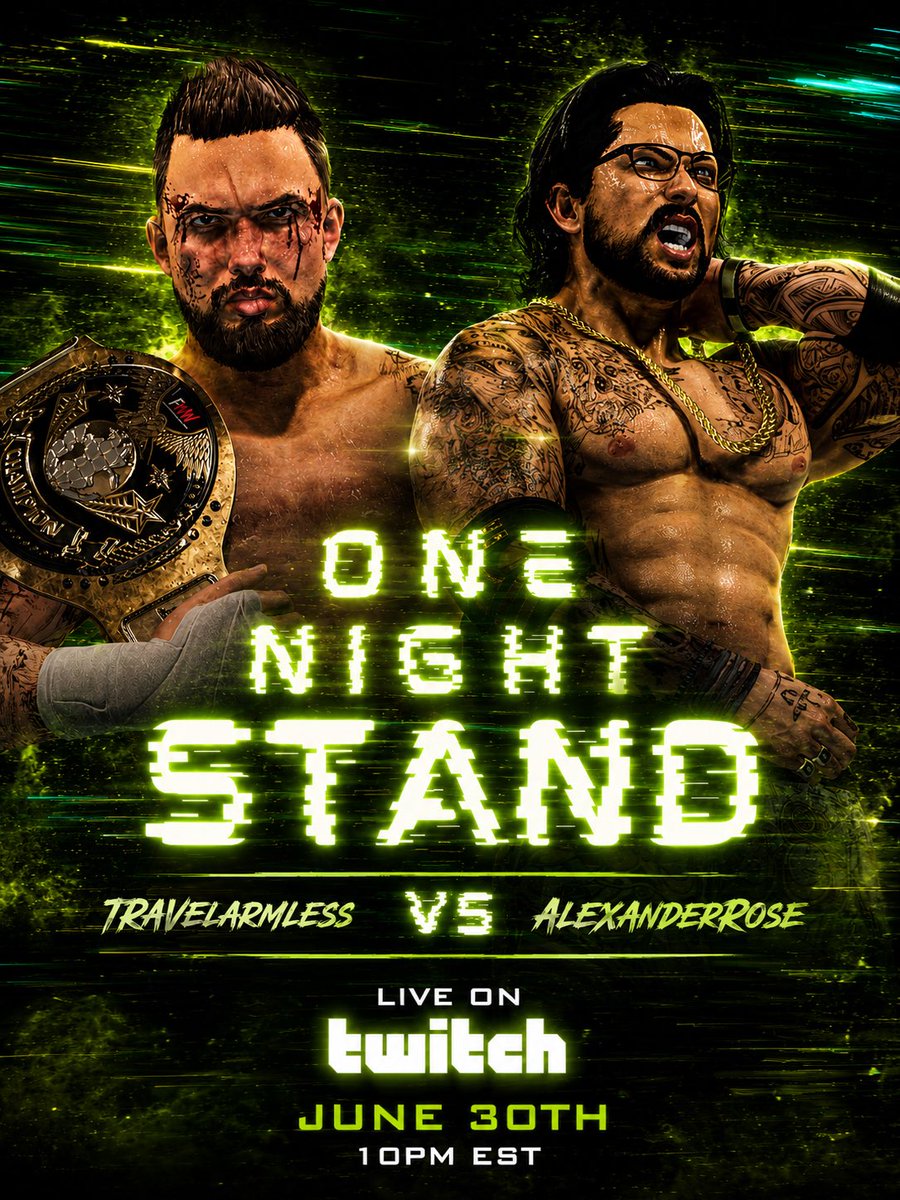 FWWOnline's tweet photo. ONE NIGHT STAND

The first FWW ppv of the season has been announced for Tuesday, June 30th

#FWW #FANTASYWORLDWRESTLING #twitch #wwe2k26 https://t.co/Ro659RHNg8