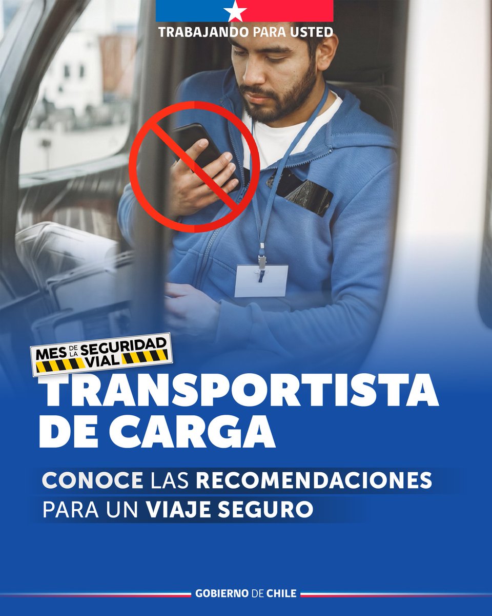MTTAysen's tweet photo. 🚨 Conducir es una responsabilidad enorme, ¡siempre!

Si estar tras un volante, además es una actividad laboral que involucra muchas horas de conducción, como el caso de los transportistas de carga, esta responsabilidad aumenta y exige tener aún más cuidado. https://t.co/qHGSV3sgl7