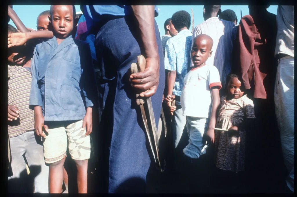 MichaelaAgasaro's tweet photo. "Among the most chilling charges against #Kabuga was that he imported approximately 500,000 machetes into Rwanda as tools for extermination. These were the weapons with which, as the French academic and expert on genocides Gérard Prunier observed, “killing in Rwanda reached a tempo of horror: approximately 333 murders per hour, five and a half lives extinguished per minute."