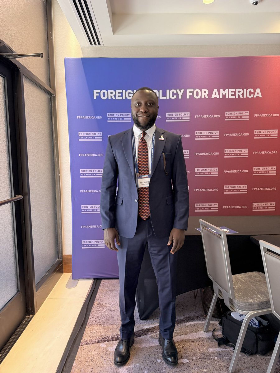 rodmakelele's tweet photo. Grateful to be in Washington, DC this week for the Foreign Policy for America Summit.

For me, this work is personal. Foreign policy is not just about decisions made in rooms far away. It affects real people, including communities in the Democratic Republic of Congo who continue to live with the impact of conflict, displacement, and resource exploitation.

That is why our work through Tech Peace for Congo matters.

The minerals powering our phones, cars, and technology are connected to Congo. We believe that connection should also bring dignity, peace, education, and opportunity to Congolese communities.

This week is a reminder that Congo’s future is not only a local issue. It is a global responsibility.

#TechPeaceForCongo #FP4A #Congo #DRC #VijanAfrica #Peacebuilding #ConflictMinerals