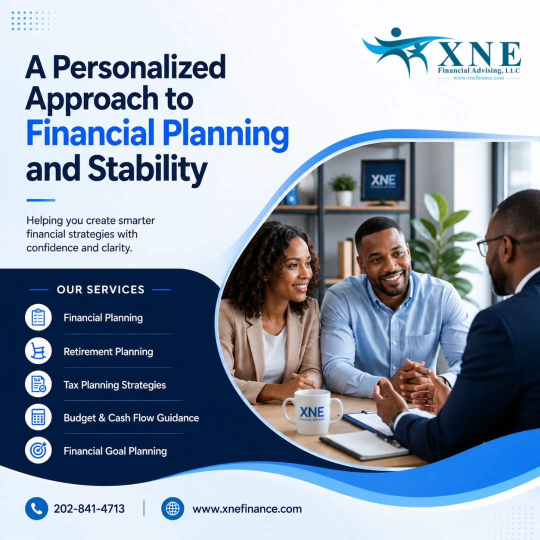 XNEFinancial's tweet photo. Financial planning is not one size fits all. 💙

Every goal, lifestyle, and financial journey is different — which is why having a personalized strategy matters. ✨

Whether you are planning for retirement, managing cash flow, or building long term stability, the right guidance can help you move forward with confidence. 📈

Send us a message to learn how we can support your financial goals. 📩