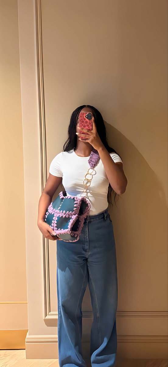 faifae_'s tweet photo. I genuinely believed crocheting on leather bags could look more pleasing than what I grew up seeing.. 
So I bought a ridiculous amount of leather materials and started experimenting on vibes🙂‍↕️ https://t.co/Lsly8XeB6j