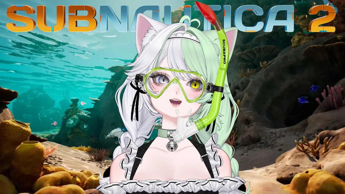 ScaredyChlo's tweet photo. It's time to dip ma toes (or paws..) into Subnautica 2!!!! Let's see what it's like together 💚🤍🐟

https://t.co/hcNttdgHAm

#vtuber #twitch #youtube https://t.co/mSqfL8uDFM