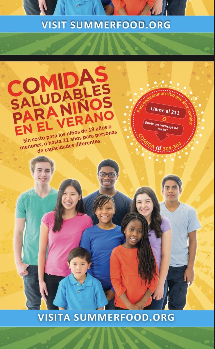 DanielWebsterES's tweet photo. Follow the directions below to find out more information on how to receive summer meals! Cal 211 or text FOOD to 304-304. You can also Visit the website https://t.co/PTZ10jar3e

 #WeAreWebster💙💛 https://t.co/RNvsB08sI9