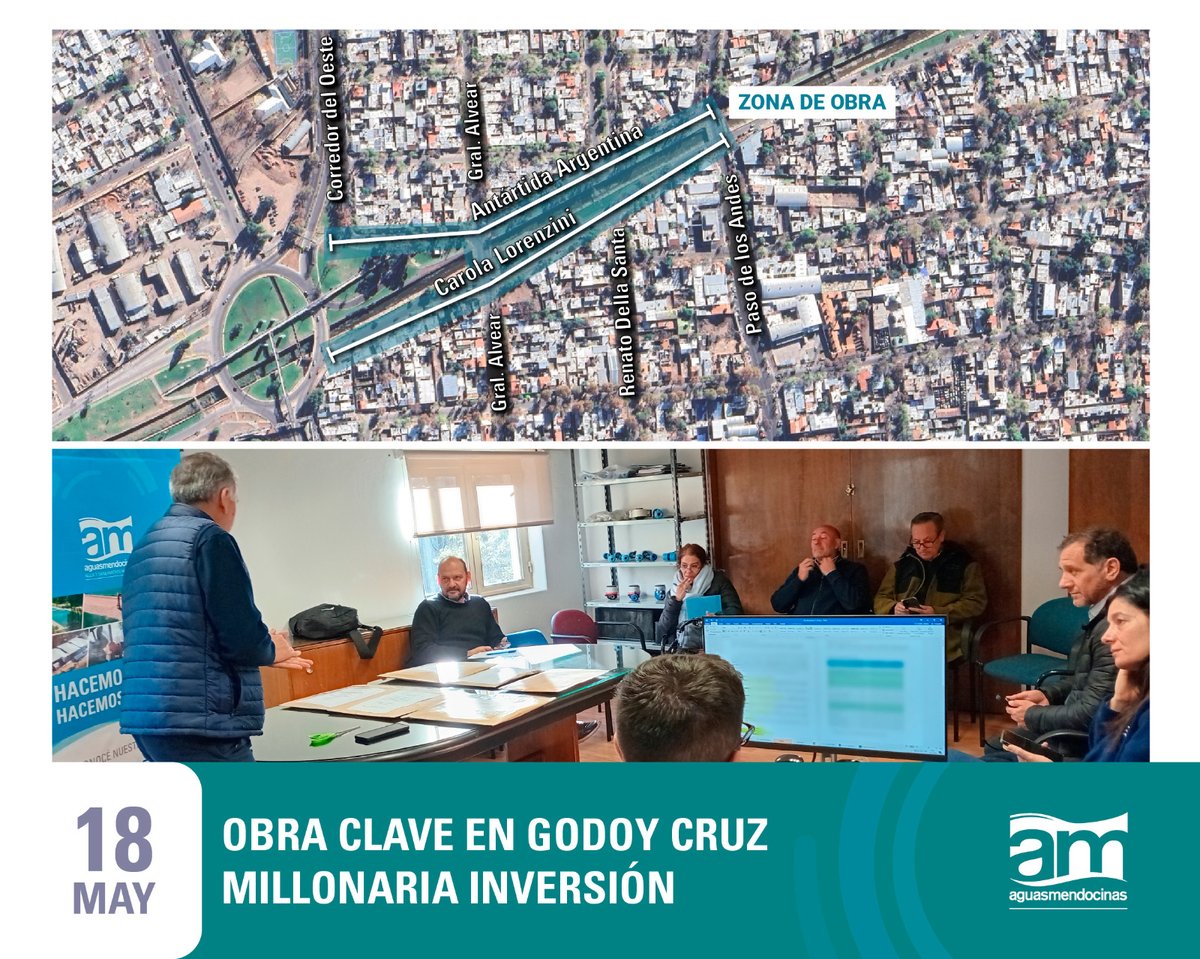 AguasMendocinas's tweet photo. Con un presupuesto de $ 684.092.913,90 se realizó la apertura de sobres para la contratación de las obras de Renovación integral de redes distribuidoras y colectoras con sus respectivas conexiones domiciliarias, en calle Lorenzini y Antártida Argentina
👉https://t.co/46Qypxvllw https://t.co/4HAX0du0OH