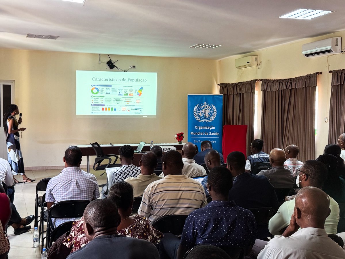 OMS_STP's tweet photo. MBS study in São Tomé and Príncipe 🇸🇹, supported by WHO and the @GlobalFund, comes as malaria cases rise, highlighting gaps in risk perception and prevention. Findings will inform stronger awareness campaigns and promote consistent use of mosquito nets to curb transmission. https://t.co/uzVsVklml0
