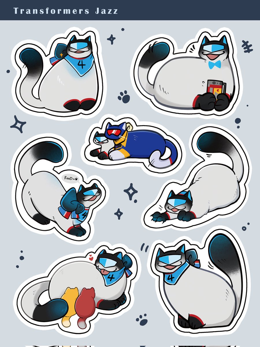 Iamduck1117's tweet photo. JAZZ!!!!!♡♡♡
超多爵士貓貓💙🩵🩵
BIO13歐美only 新品登場💙💙
12*16CM貼紙✨️✨️
歡迎來C07把他帶回家😍😍

#jazz #变形金刚 #トランスフォーマー #Tf #transformers 
#soundjazz #爵士 #變形金剛 https://t.co/7LY9G3rJtg