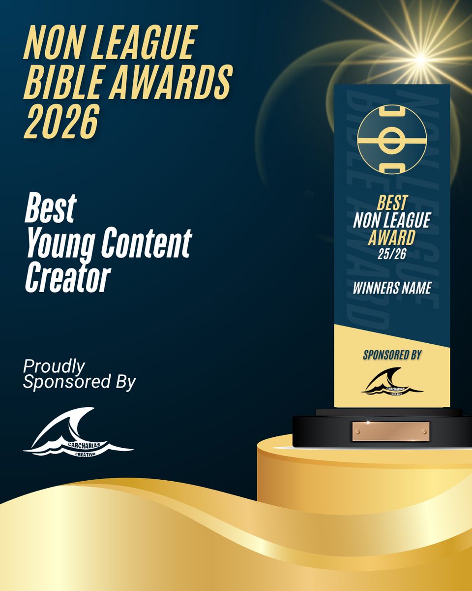 HarrisonT01710's tweet photo. The Non-League Bible Awards are out and I’m proud to have been nominated for Young Content Creator. 👊⚽️

Please feel free to vote for me below 

🔗 https://t.co/kvxV3q2TVc

Thank you all 😊💙 https://t.co/T89TqCUk5k
