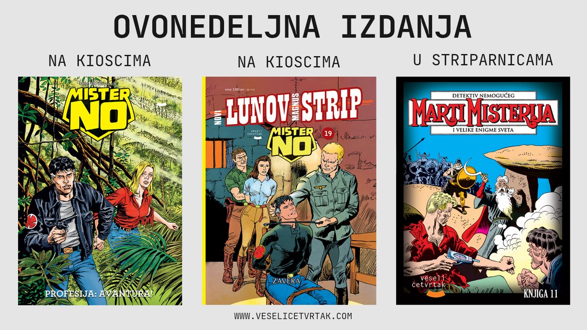 Veseli_cetvrtak's tweet photo. Poslednja epizoda redovne serije, priča čiji smo rasplet čekali 33 godine i legendarni omaž Asteriksu u tandemu sa 3. „Specijalom” – ovonodeljni četvrtak je nemoguće nadmašiti! A najbolje od svega je to što su sva tri izdanja već dostupna na sajtu https://t.co/8S2fX0GOn1 🥳🥳🥳 https://t.co/nEnZUxU5Pn