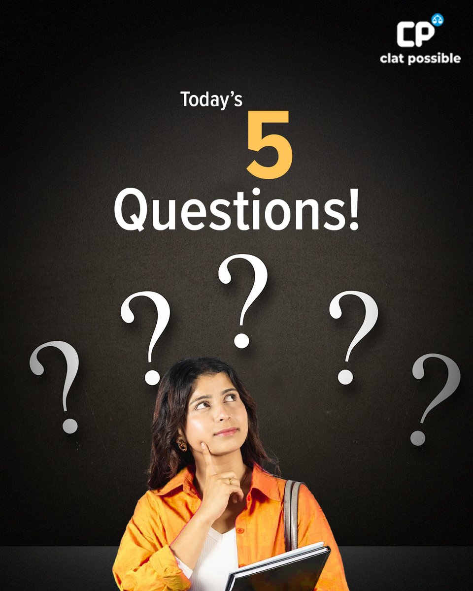 PossibleClat's tweet photo. Guess less. Know more
That’s the real strategy.

#CLATPossible #CLATPreparation #CLAT2027 #LawAspirants #LegalPreparation https://t.co/Jp9aEeouqE